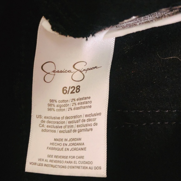 Jessica Simpson Super Skinny Mid Rise Jean 6/28 - Picture 3 of 7